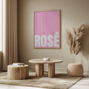 Pink Rosé Poster - Corkframes.com