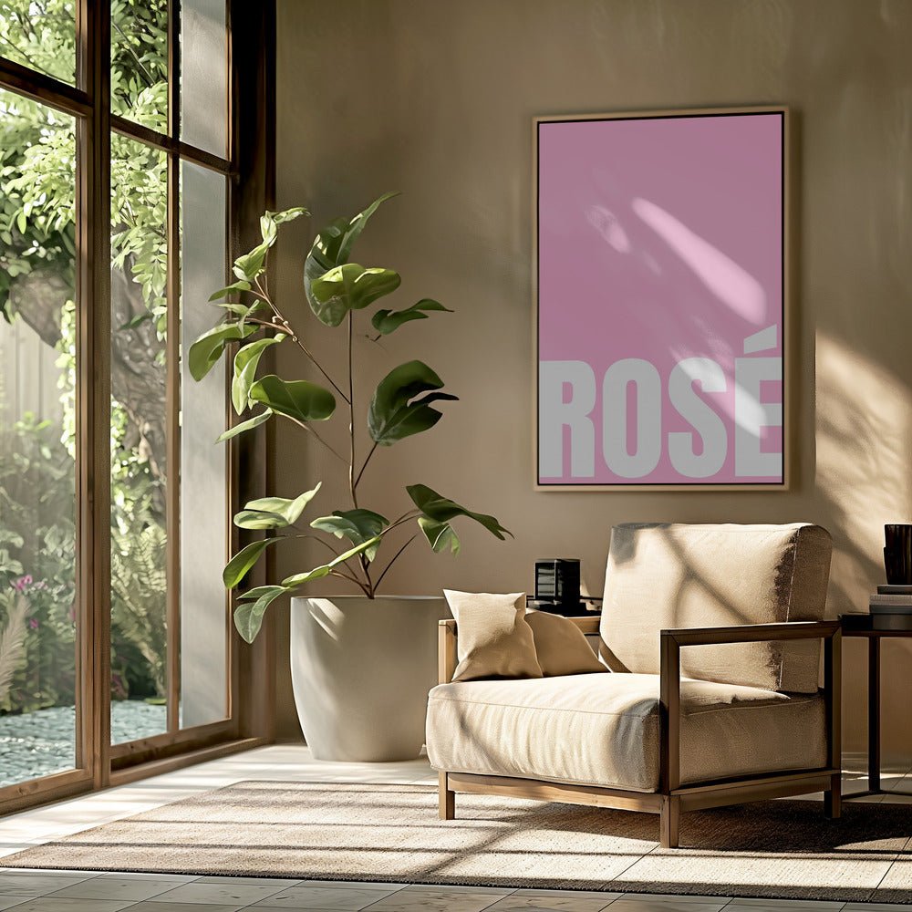 Pink Rosé Poster - Corkframes.com