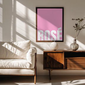 Pink Rosé Poster - Corkframes.com