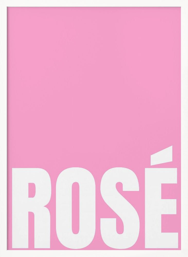 Pink Rosé Poster - Corkframes.com