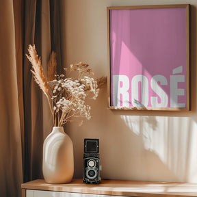 Pink Rosé Poster - Corkframes.com