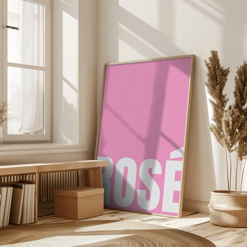 Pink Rosé Poster - Corkframes.com