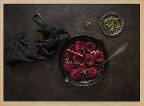 Poached Plums Poster - Corkframes.com