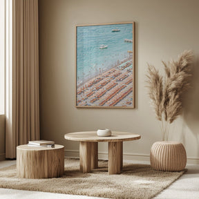 Positano Beach Scene Poster - Corkframes.com