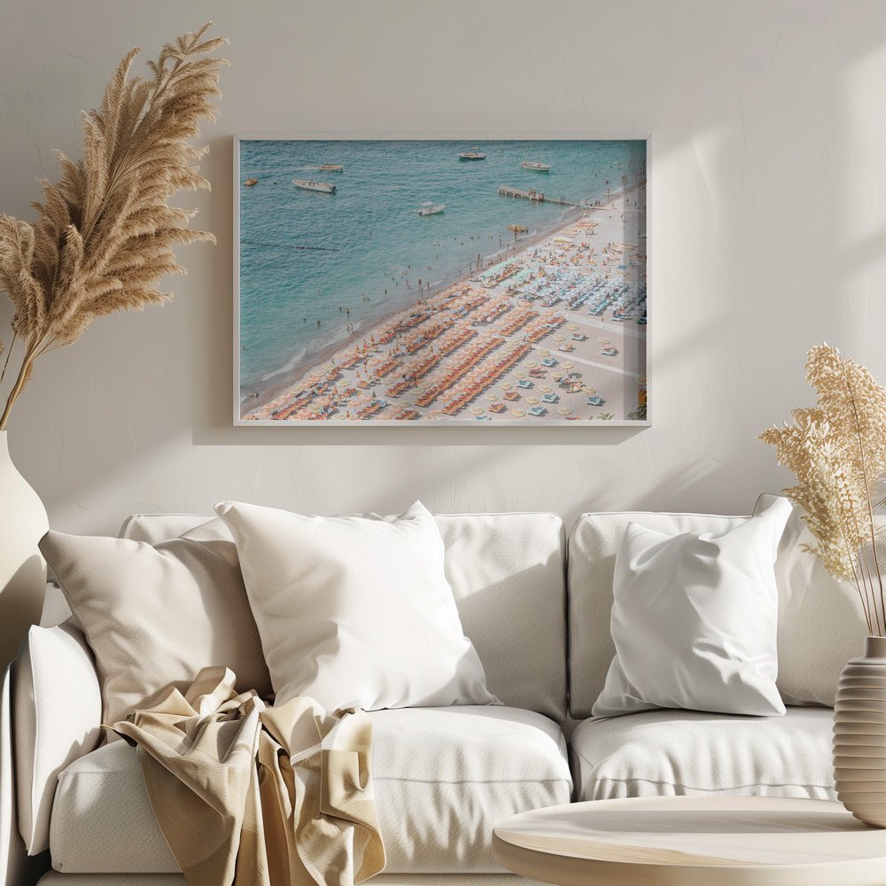 Positano Beach Vertical Poster - Corkframes.com