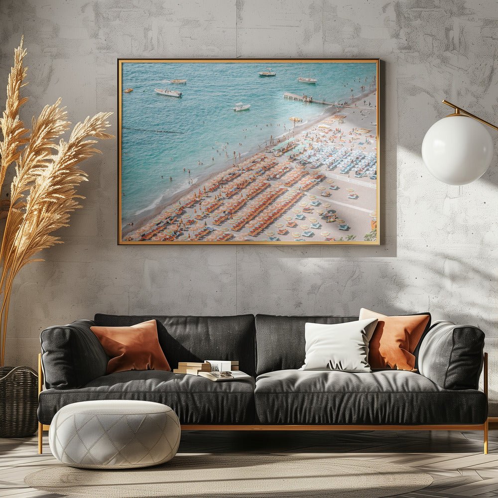 Positano Beach Vertical Poster - Corkframes.com