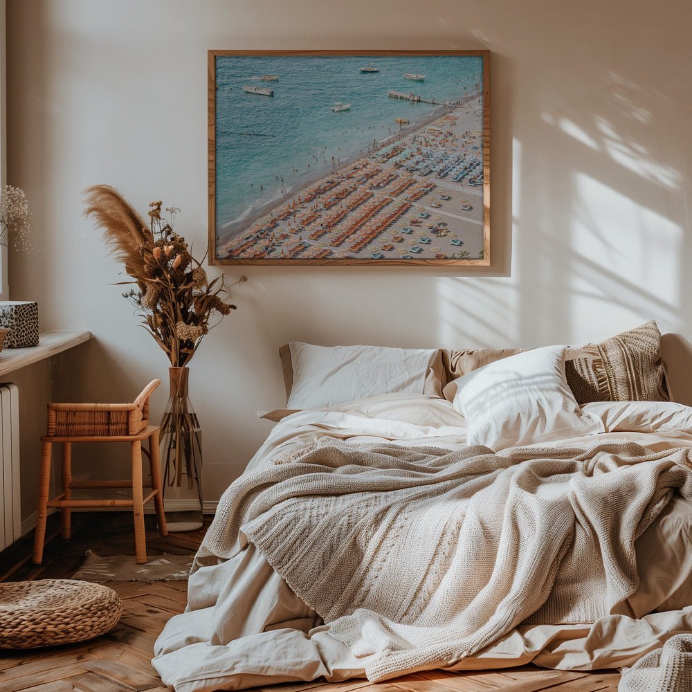 Positano Beach Vertical Poster - Corkframes.com