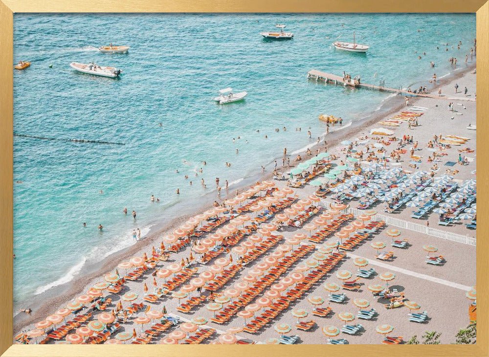 Positano Beach Vertical Poster - Corkframes.com