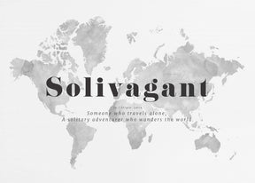 Solivagant world map Poster