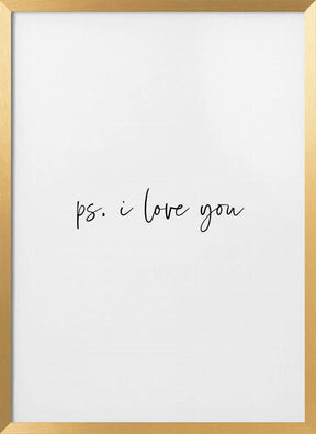 Ps. I Love You Poster - Corkframes.com