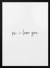 Ps. I Love You Poster - Corkframes.com