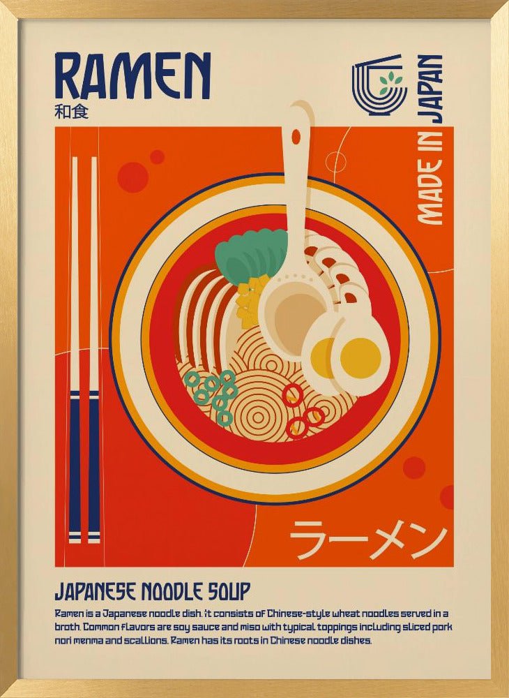 Ramen Japanese Food Print Poster - Corkframes.com