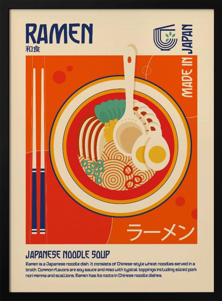 Ramen Japanese Food Print Poster - Corkframes.com