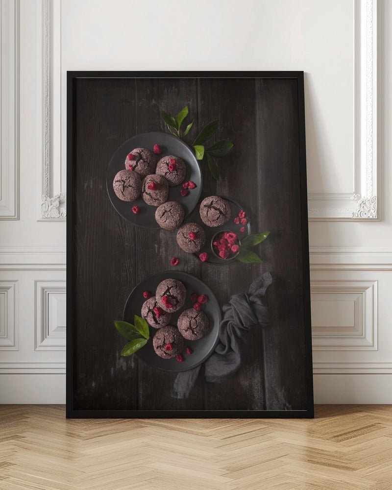 Raspberry Chocolate Crinkle Cookies Poster - Corkframes.com