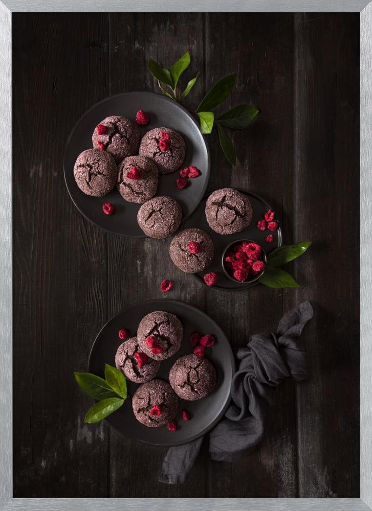 Raspberry Chocolate Crinkle Cookies Poster - Corkframes.com