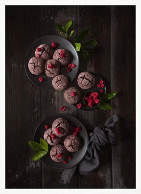 Raspberry Chocolate Crinkle Cookies Poster - Corkframes.com