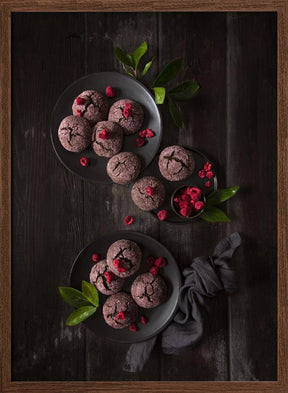 Raspberry Chocolate Crinkle Cookies Poster - Corkframes.com