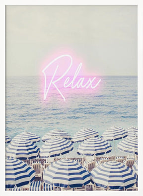 Relax Neon Riviera Poster - Corkframes.com