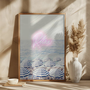 Relax Neon Riviera Poster - Corkframes.com