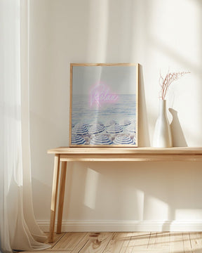 Relax Neon Riviera Poster - Corkframes.com