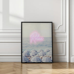 Relax Neon Riviera Poster - Corkframes.com