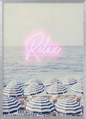 Relax Neon Riviera Poster - Corkframes.com