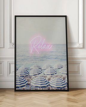 Relax Neon Riviera Poster - Corkframes.com