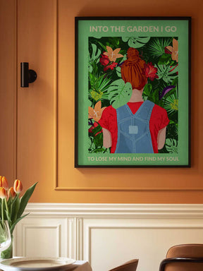 Into the Garden (redhead &amp; Light Green) Poster