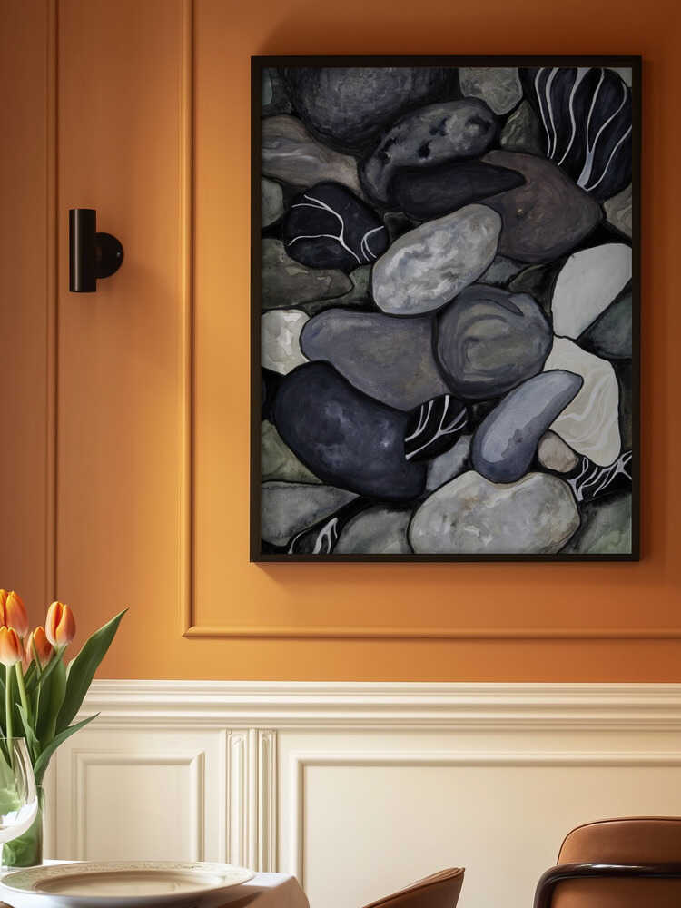 Beach stones Poster