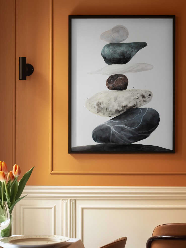 Stones from the beach Poster