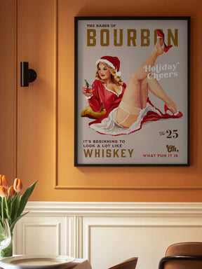 Babes of Bourbon Vol 25 Holiday Cheer Christmas Pinup Poster