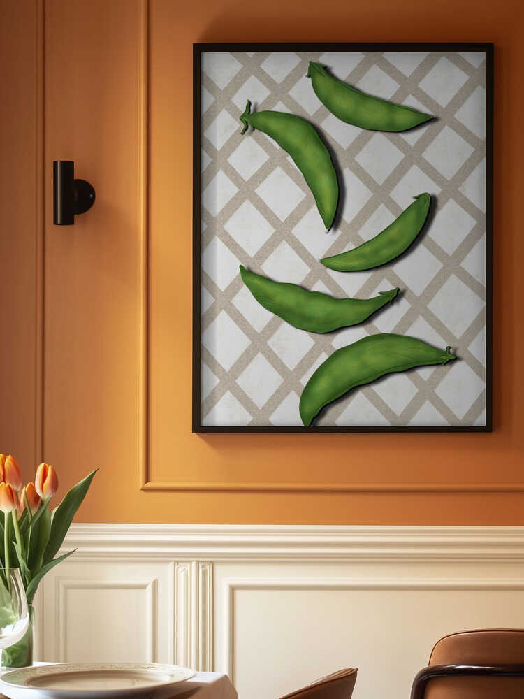 Sugar snap peas Poster