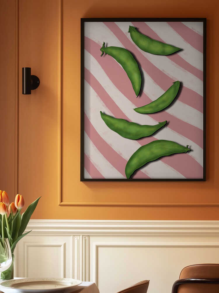 Sugar snap peas Poster
