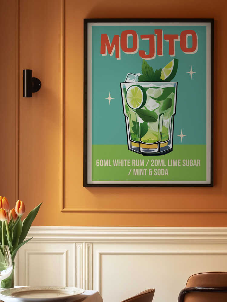 Mojito Cocktail Poster