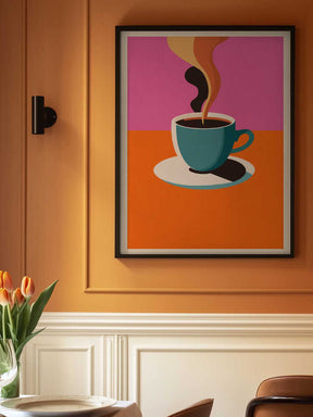 Coffee Steam Poster