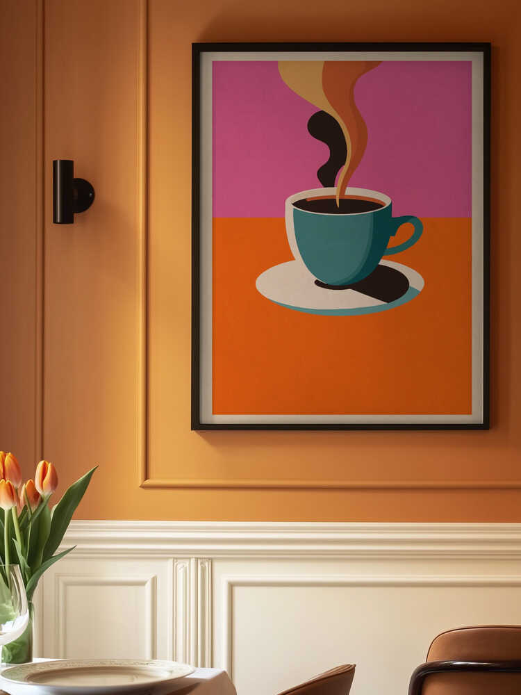 Coffee Steam Poster