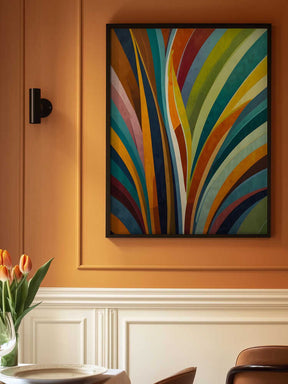 Dancing Stripes In Color Poster