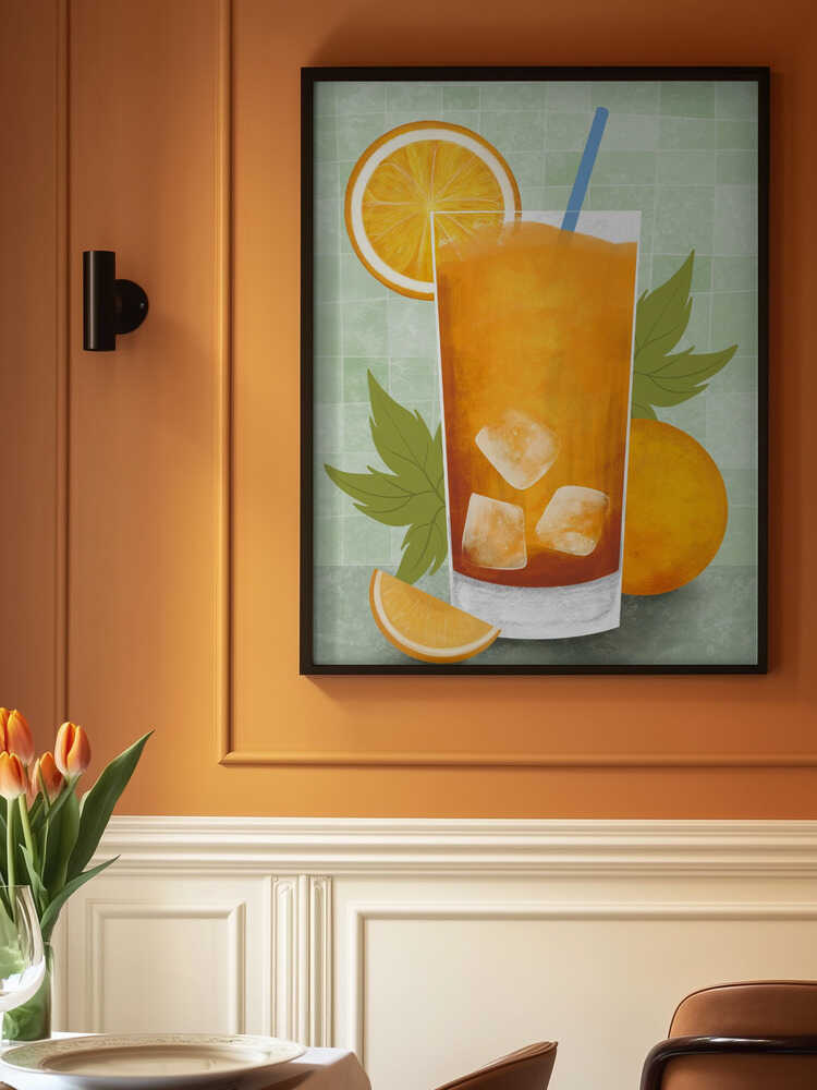 Orange drink Poster