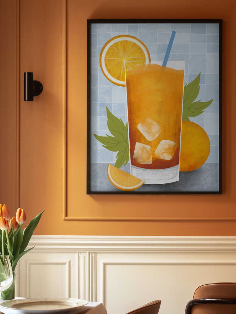 Orange drink Poster