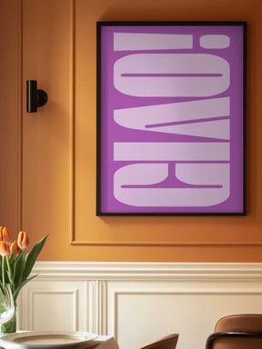 Bold Purple Typework Poster