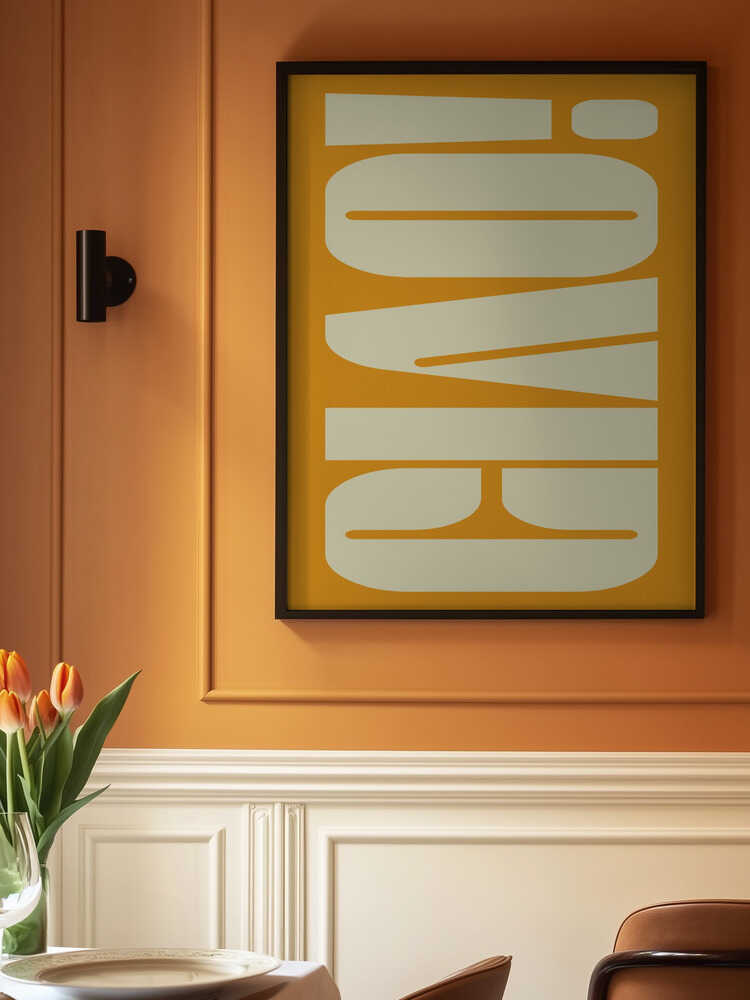 Retro Groove Forms Poster