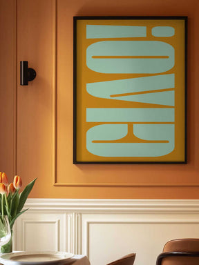 Mint Orange Harmony Poster