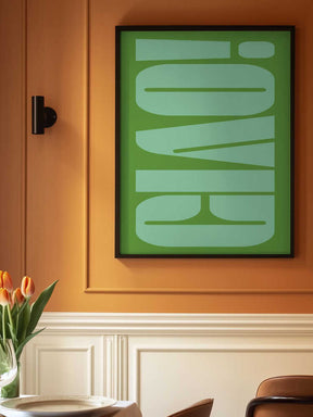 Green Tone Illusion Poster