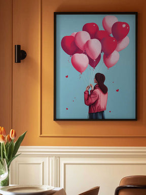 Love Balloons Flight Poster