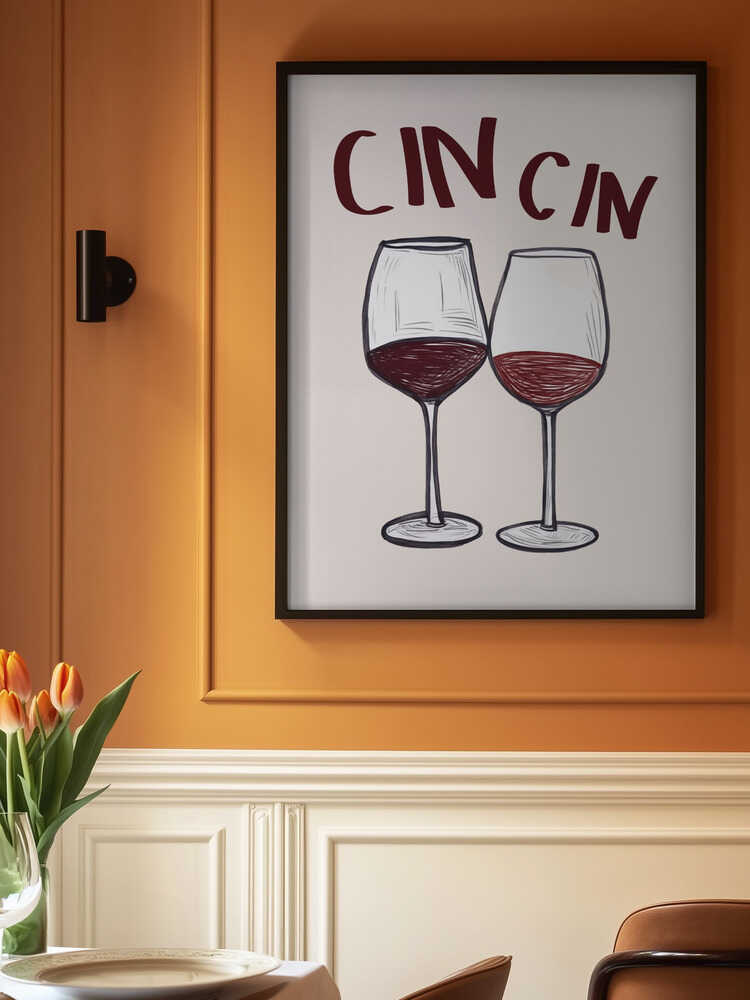 Wine Toast Duo Poster