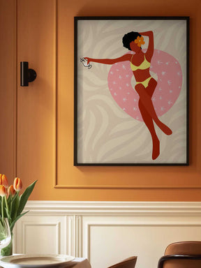 Lazy Pool Day Poster