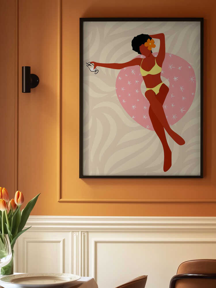 Lazy Pool Day Poster