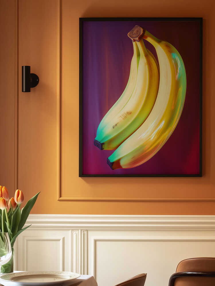 Neon Banana Fusion Poster