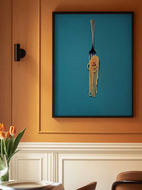 Pasta Swirl Symphony Poster