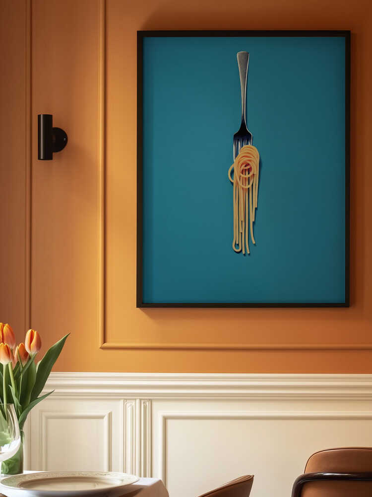 Pasta Swirl Symphony Poster